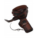 HOLSTER EN CUIR MARRON WESTERN