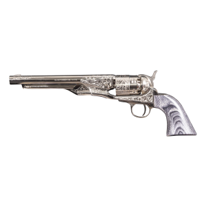 REVOLVER POUDRE NOIRE 1860 ARMY NICKELE GRAVE CAL 44