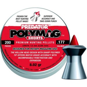 PLOMB À JUPE PREDATOR POLYMAG SHORT CAL. 450 MM TÊTE POINTUE 052G BTE 200 POINTE POLYMÈRE ROUGE-Armurerie gare de l'est Paris 