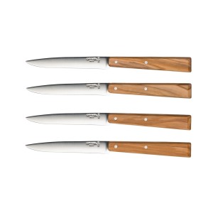 Boite de 4 couteaux de table OPINEL Esprit Sud en olivier