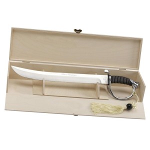 SABRE A CHAMPAGNE FOX 40CM EN COFFRET BOIS