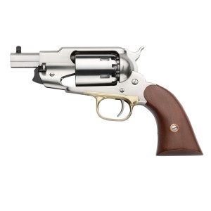 REVOLVER POUDRE NOIRE REPLIQUE 1858 RM NICKELE BBL MODEL MARTIAL CAL 44