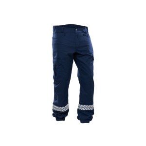 Pantalon sécurité privée noir avec bandes HV - GK SAFETEK